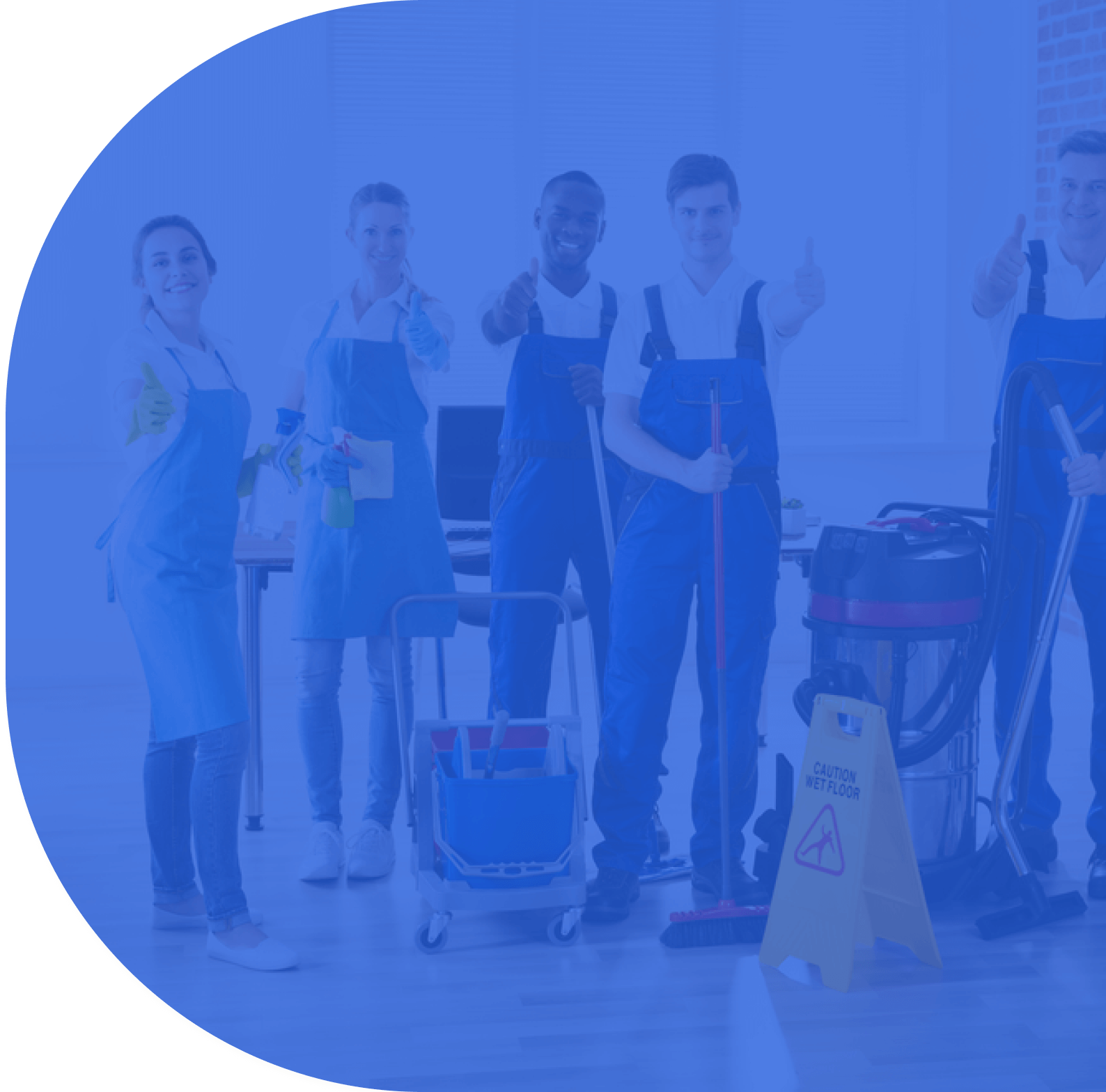 people cleaning house image